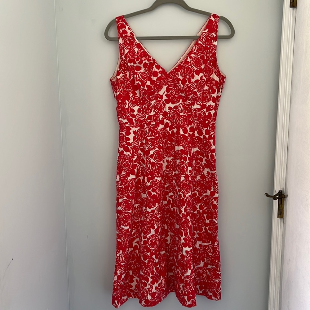 Red Rose Boden Dress size 10r